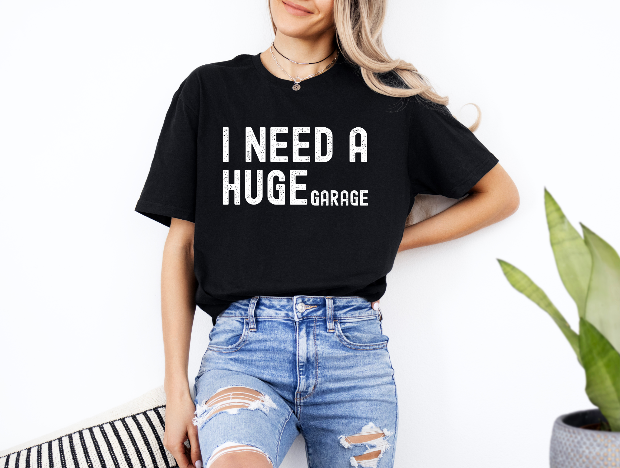 I Need A Huge Garage Shirt – Funny Car Guy Gift, Mechanic Humor Graphic Tee, Garage Lover T-Shirt