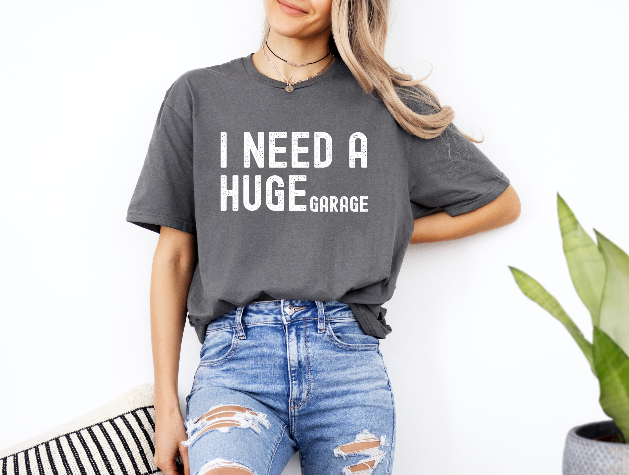 I Need A Huge Garage Shirt – Funny Car Guy Gift, Mechanic Humor Graphic Tee, Garage Lover T-Shirt