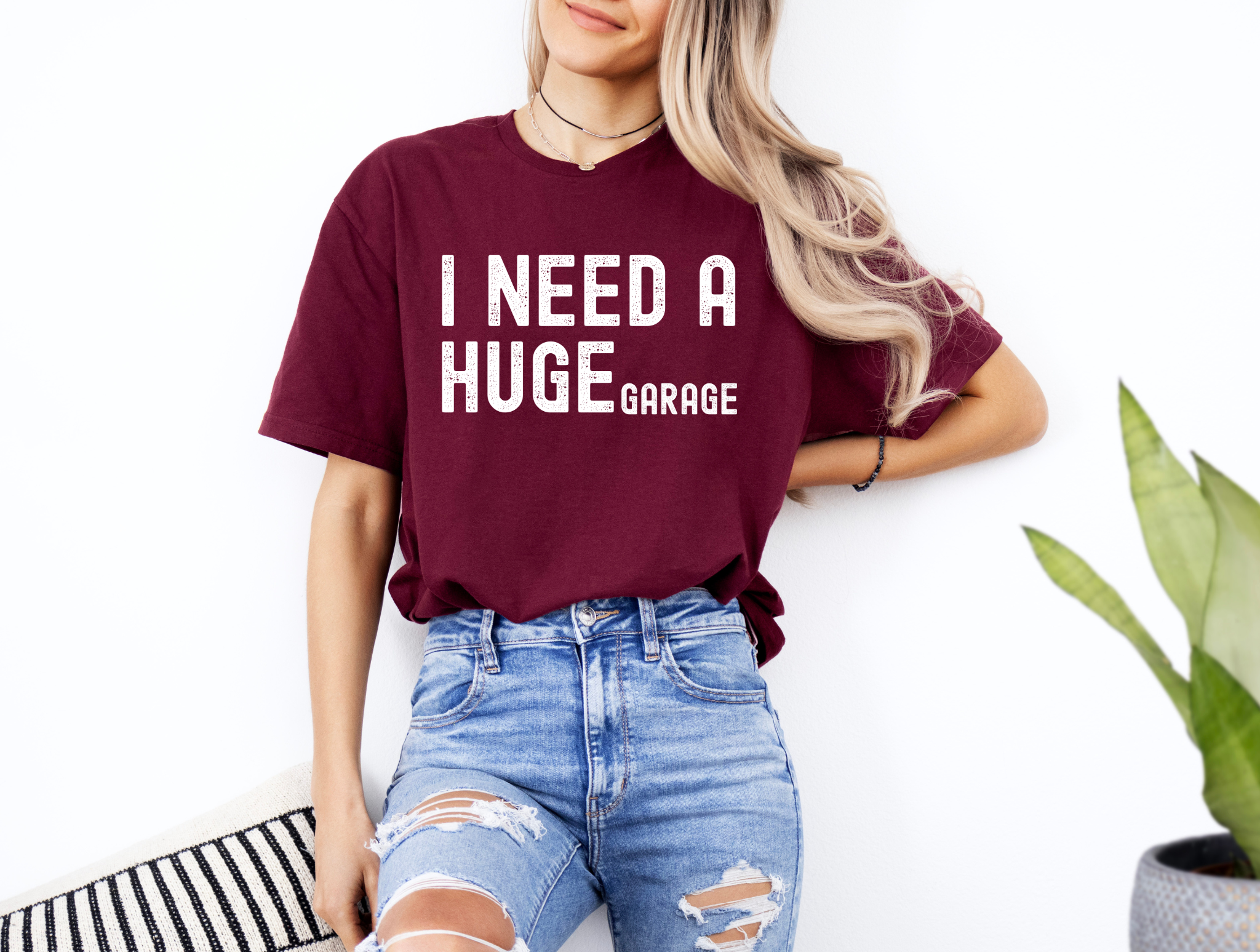 I Need A Huge Garage Shirt – Funny Car Guy Gift, Mechanic Humor Graphic Tee, Garage Lover T-Shirt