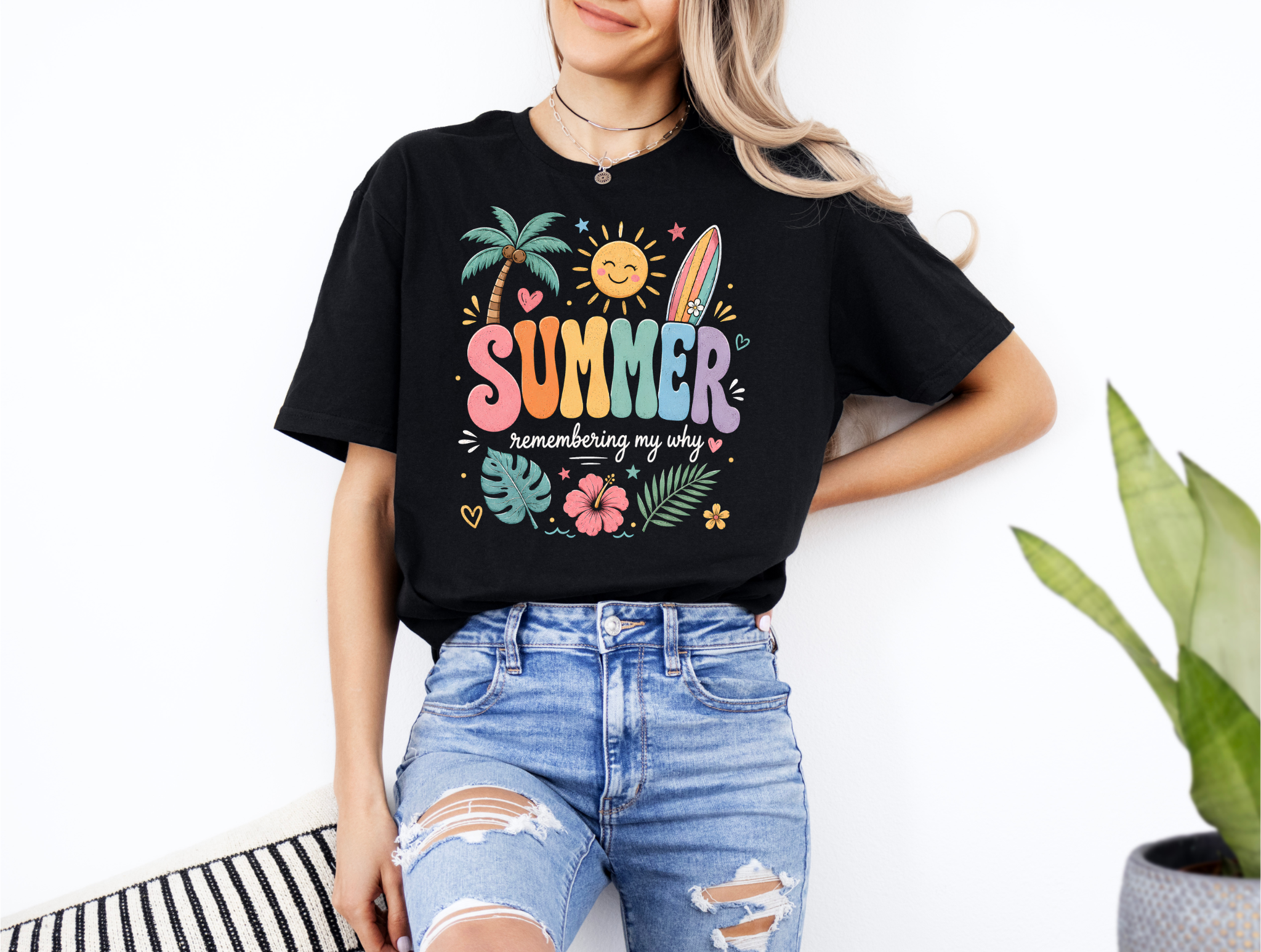 Summer Remember My Why T-Shirt – Teacher Motivation Gift, Teacher Appreciation Graphic Tee, Summer Break Shirt